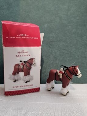 Hallmark 2013 'A Pony for Christmas' Kids Toy Ornament - Brown